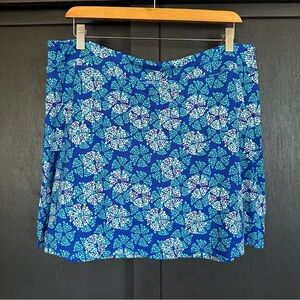 Tranquility by Colorado Clothing Blue Floral Skort Sz XXL